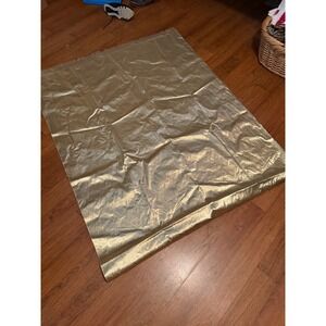 Metallic Gold Fabric Roll Shimmer Reflective Textile Craft Costume Decor 54 Inch